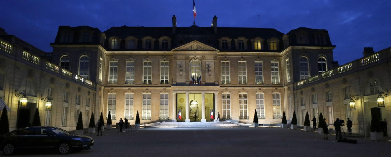 Palais de l'Élysée à Paris, présidentielles 2022