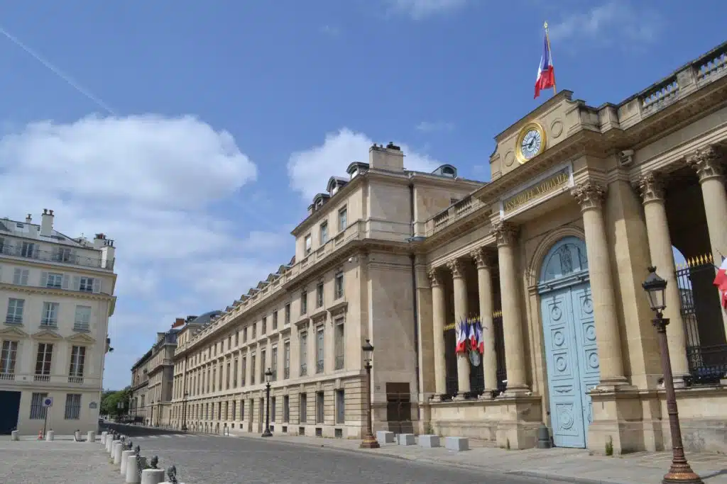 Assemblée nationale à Paris France