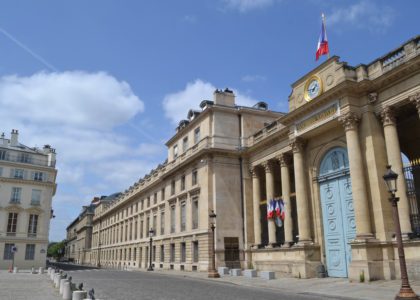 Assemblée nationale à Paris France