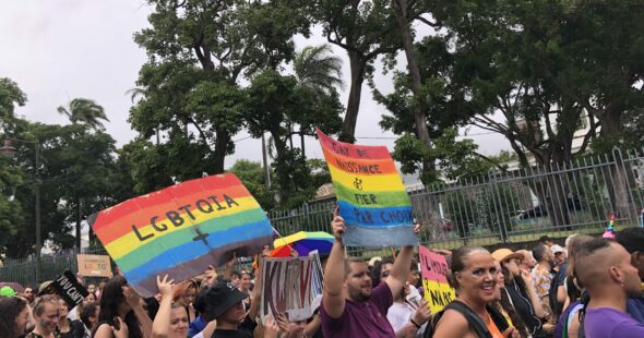 marche des visibilités et fiertés LGBTQIA+ à Saint-Denis