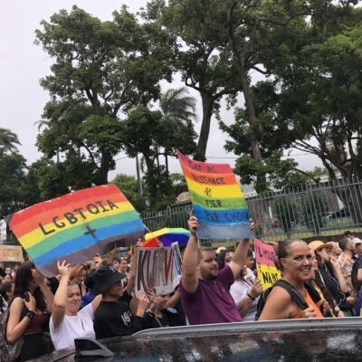 marche des visibilités et fiertés LGBTQIA+ à Saint-Denis
