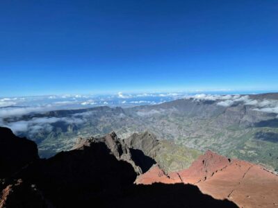 Piton des Neiges vue de La Réunion avions ulm