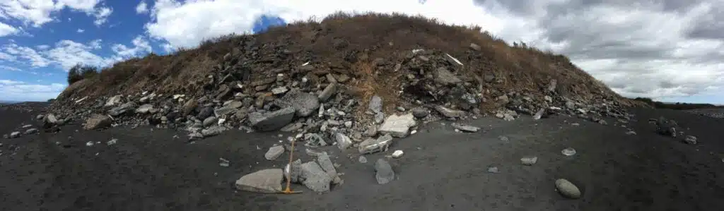 Exploitation d'une carrière marron au Port