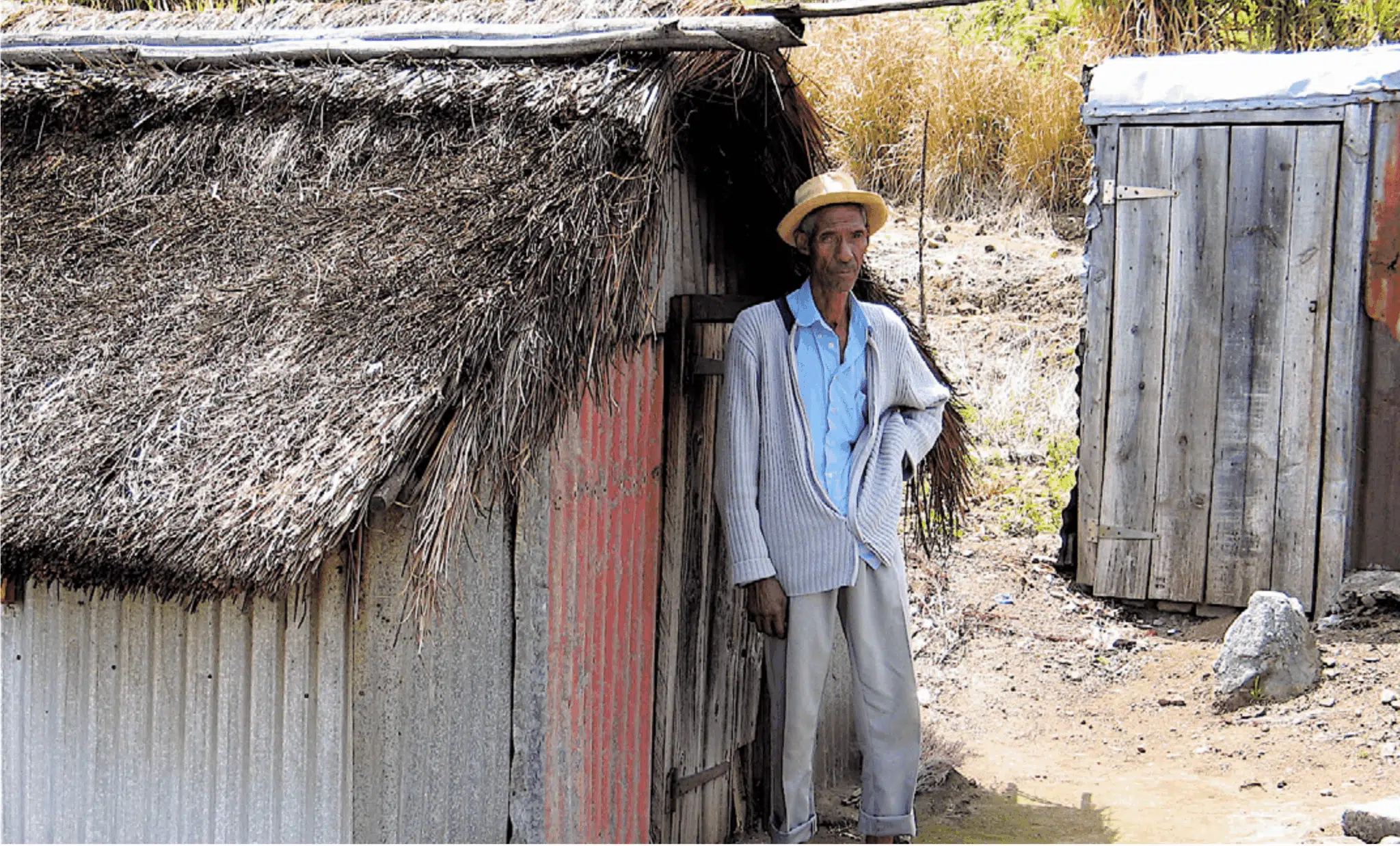 case en paille à Mafate