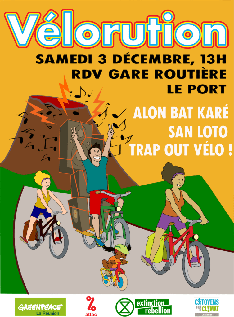 Vélorution Greenpeace Xtinction rebellion
