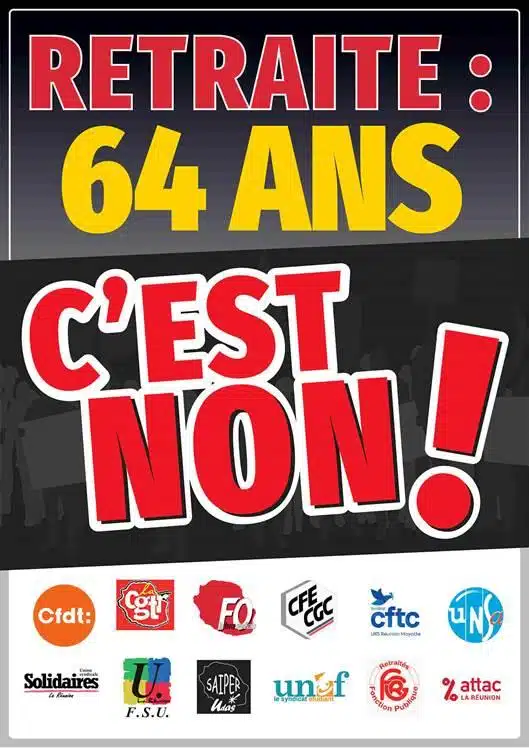 affiche contre la réforme des retraites