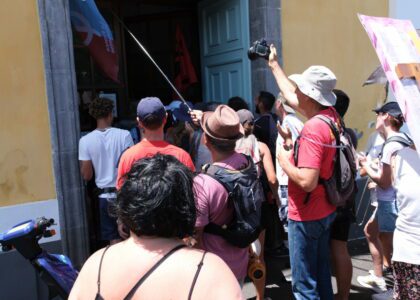 manifestation loi retraites Saint-Pierre mardi 7 février 2022 intrusion mairie