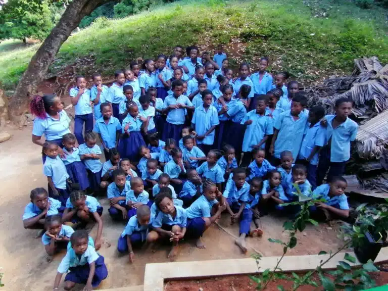 école de Nosy Iranja Madagascar, Anicette Zafimina. photo Jéromine Santo-Gammaire