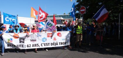 manifestation contre retraite à 64 ans saint-pierre 6 juin 2023