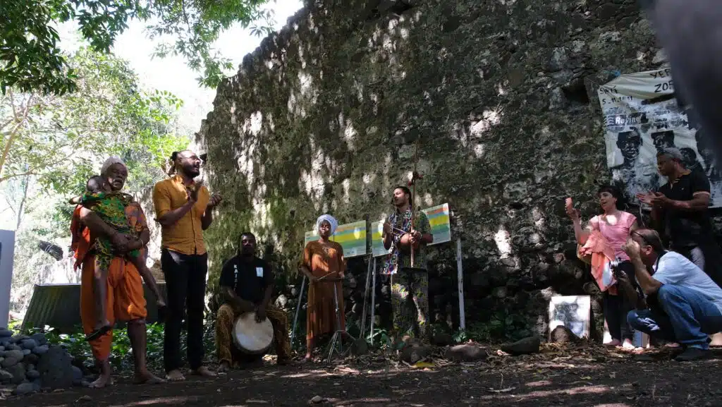 commémoration abolition de la traite négrière lazaret ravine à Jacques kolité Eli