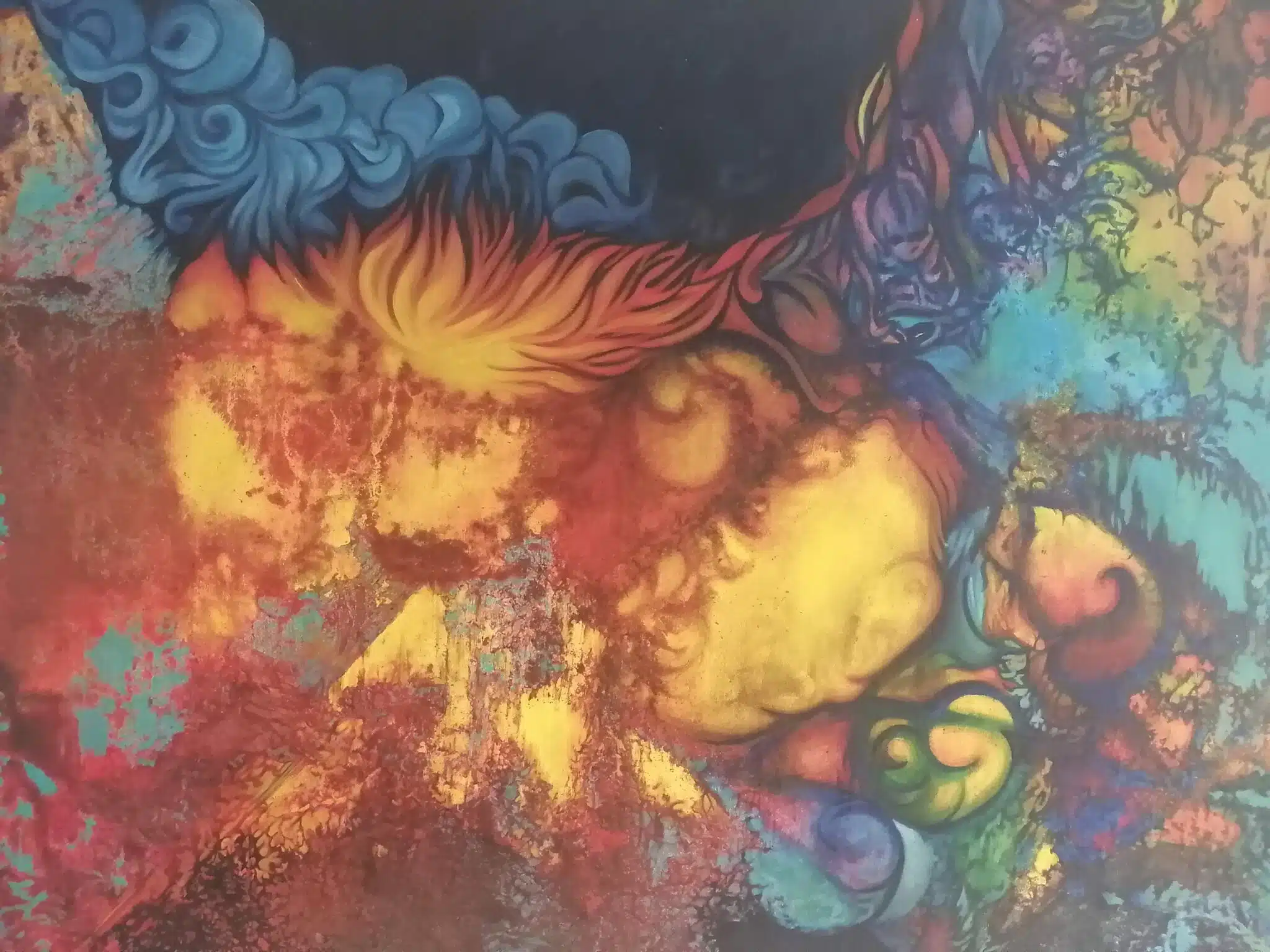 Exposition Psychotraum'Artistes à la BU Sciences de l'Université de Saint-Denis, novembre 2023.