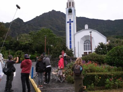 tournage du film Le Coruskan de Fred Eyriey à Cilaos