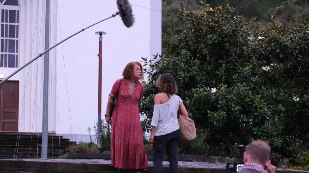 tournage du film Le Coruskan de Fred Eyriey à Cilaos