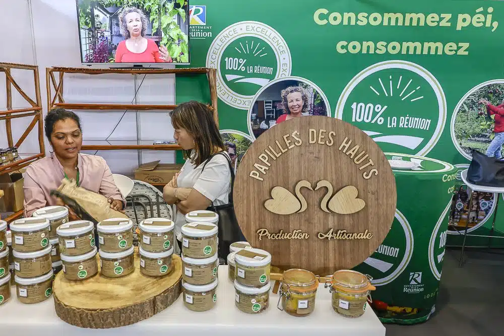 Le label 100% La Réunion au salon Lokal en septembre 2023.