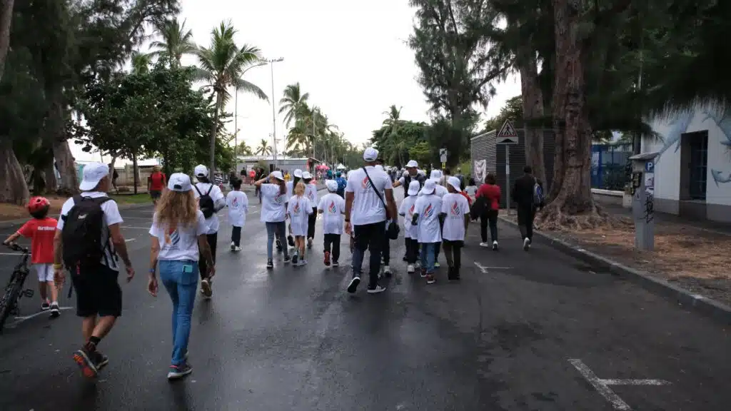 parcours de la flamme olympique à Saint-Paul