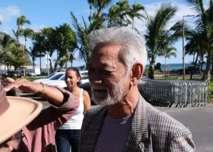 Ary Yee Chong Tchi Kan, manifestation CGTR contre le fascisme