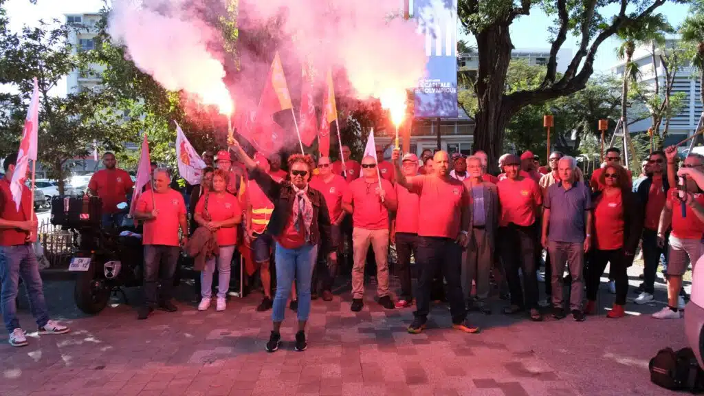 manifestation CGTR contre le fascisme