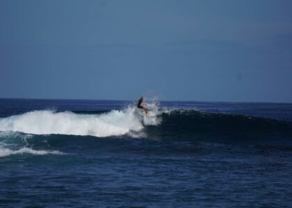 Surf mer océan vague gauche de Saint-Leu