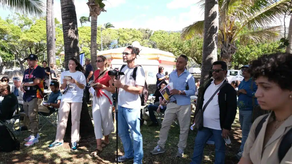 conférence de presse Electropicales public et journalistes