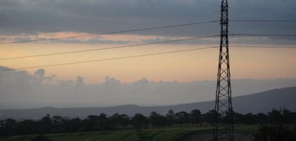 paysage du sud ligne électrique