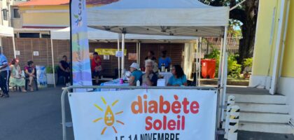 Diabète: Action de dépistage de l'association Diabète Soleil de Saint-Pierre