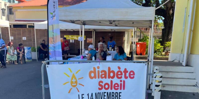 Diabète: Action de dépistage de l'association Diabète Soleil de Saint-Pierre