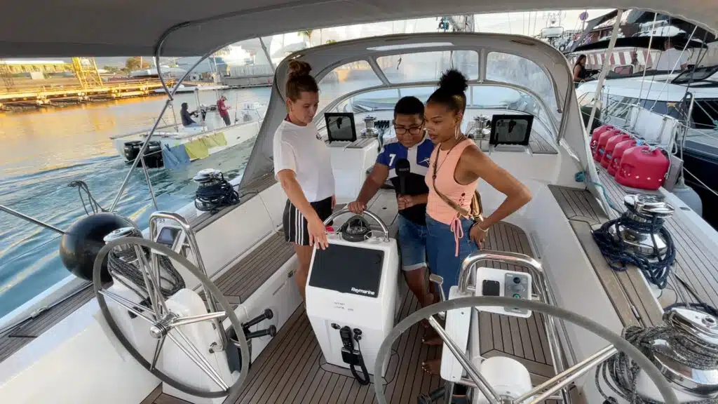 la kour 420 reportage à bord des voiliers du World Arc de Tiana et Kelyann