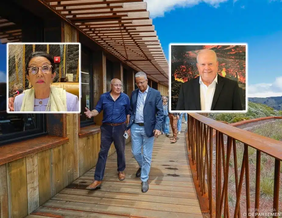 Montage avec Huguette Bello, Michel vergoz et Cyrille Melchior