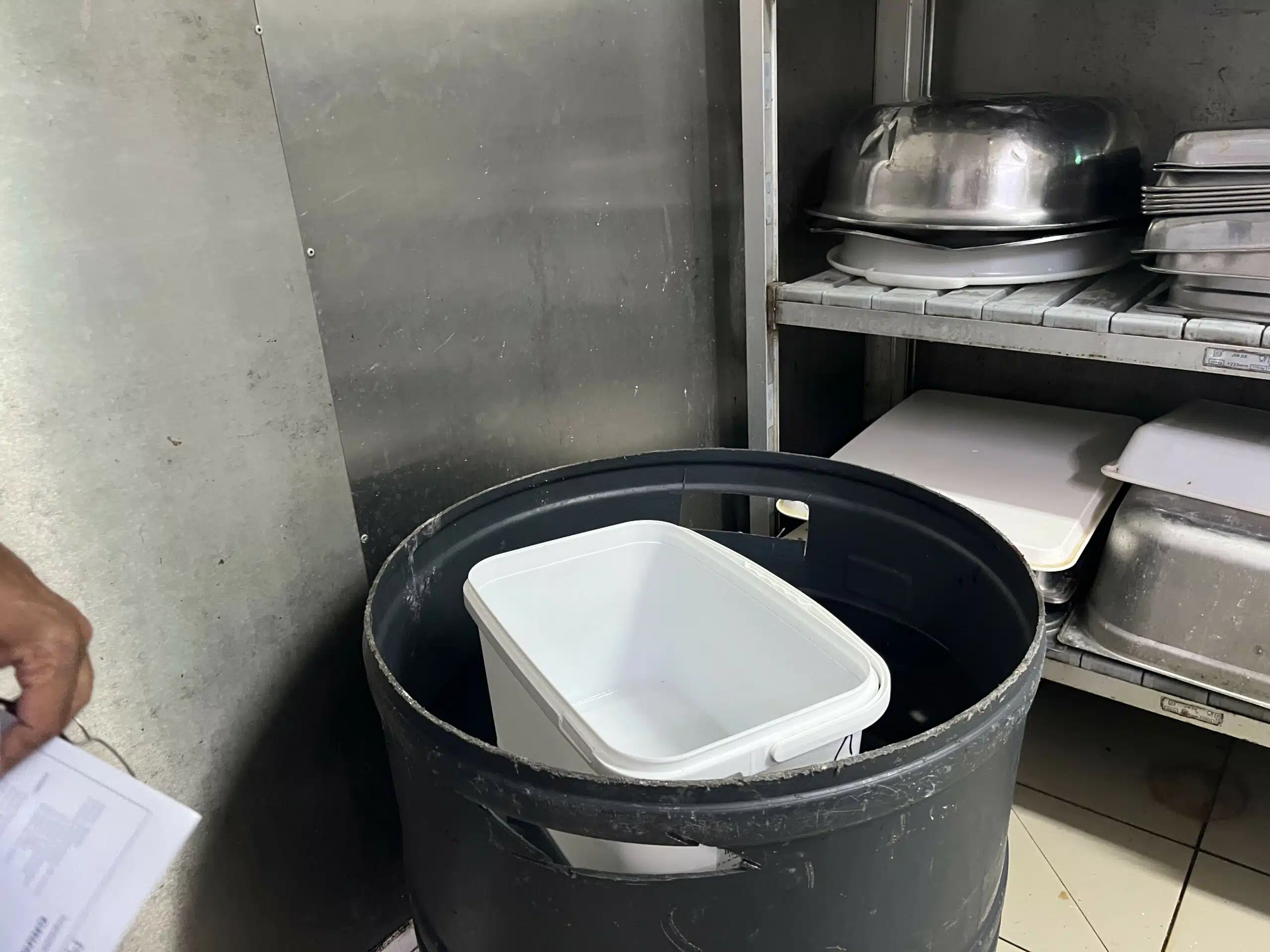 Petites réserves supplémentaires pour se laver les mains
