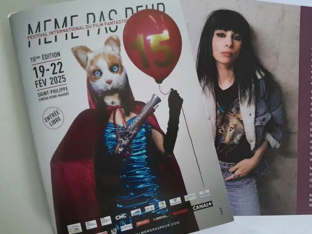 L'affiche du festival Même pas peur à Saint-Philippe présentée par Aurélia Mengin.