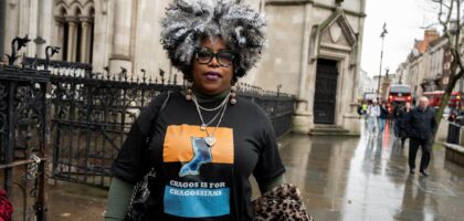 Bertrice Pompe devant la Cour Royale de justice de Londres le 5 décembre 2024.
