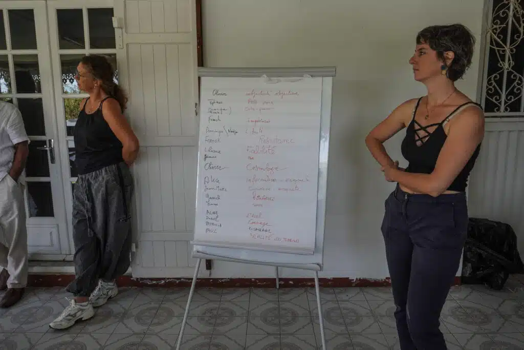 La journée démarre par un petit jeu autour de ce que représente le journalisme.