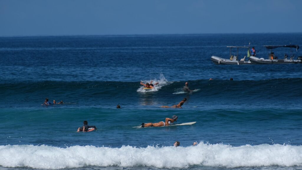 Surf spot de Trois-Bassins vigies requin
