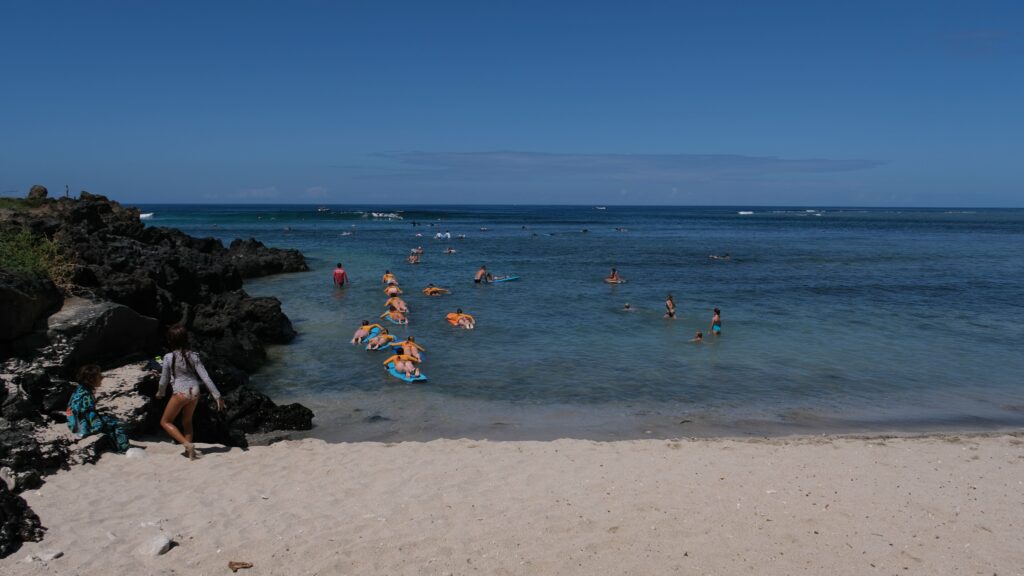 Surf spot de Trois-Bassins vigies requin