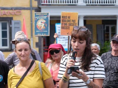 manifestation contre extrême droite et racisme Saint-Paul