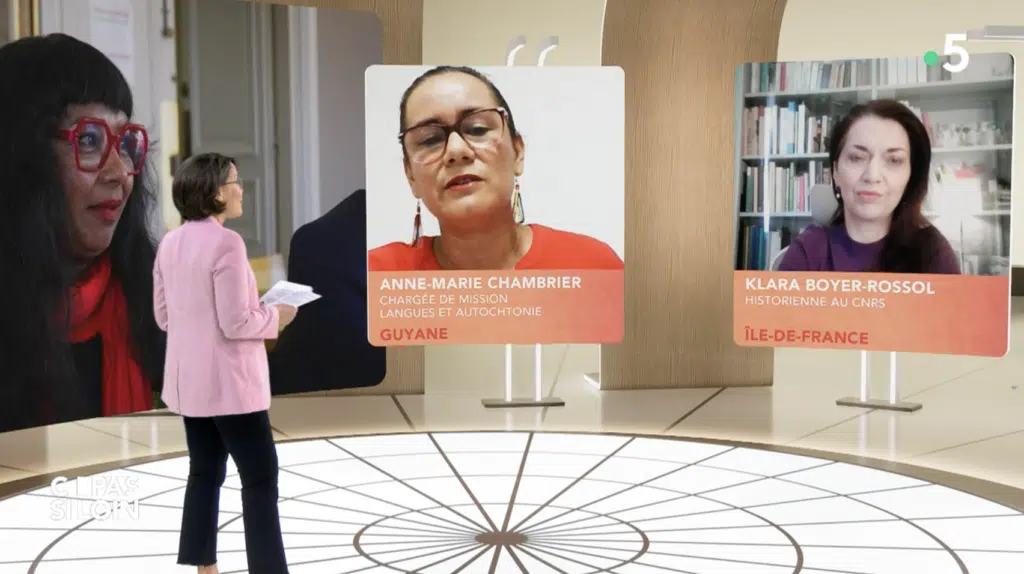 L'émission « C Pas si loin » de France 5 a abordé le projet de collaboration entre Guyanais et Mahorais pour obtenir la restitution de restes humains. (Capture d'écran)