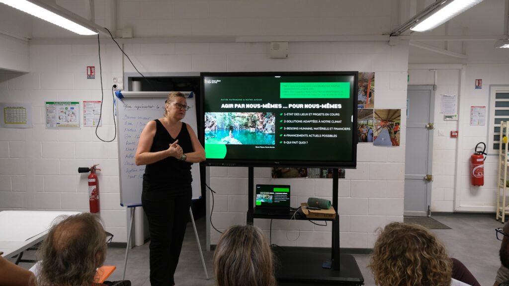 Coralie Hoarau, coprésidente du PTCE (pôle territorial de coopération économique) Tour Létan Sin Pol