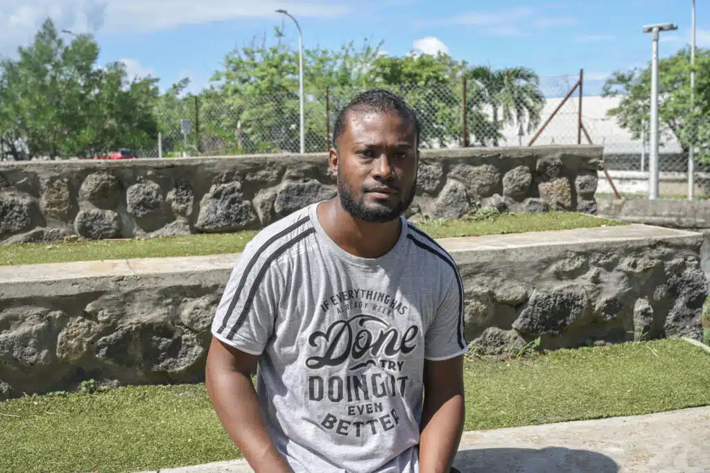 Jérémy Rubegue, président de l'association Moring Angola de Saint-Leu et professeur.