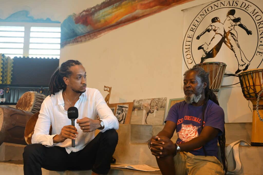 Moringodrome comité réunionnais de moringue avec Ernaud Iafare et Farid Aubras