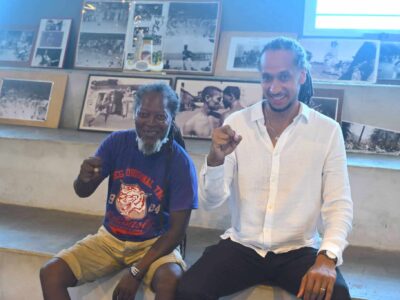 Moringodrome comité réunionnais de moringue avec Ernaud Iafare et Farid Aubras