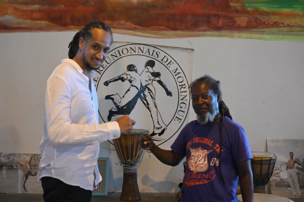 Moringodrome comité réunionnais de moringue avec Ernaud Iafare et Farid Aubras