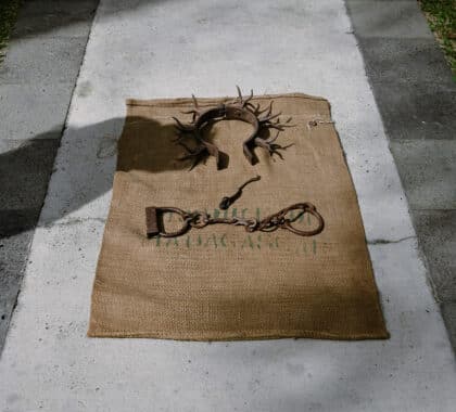 Entraves de cou et de pieds utilisées durant la période de l'esclavage sur l'île de La Réunion.