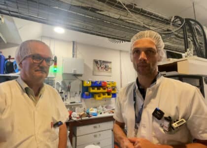 Christian Meriau, directeur du cycloton et KEvin Gille, chef des opérations. © Franck Cellier
