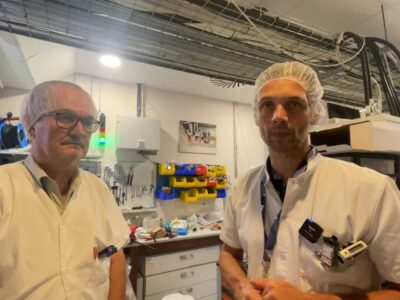 Christian Meriau, directeur du cycloton et KEvin Gille, chef des opérations. © Franck Cellier