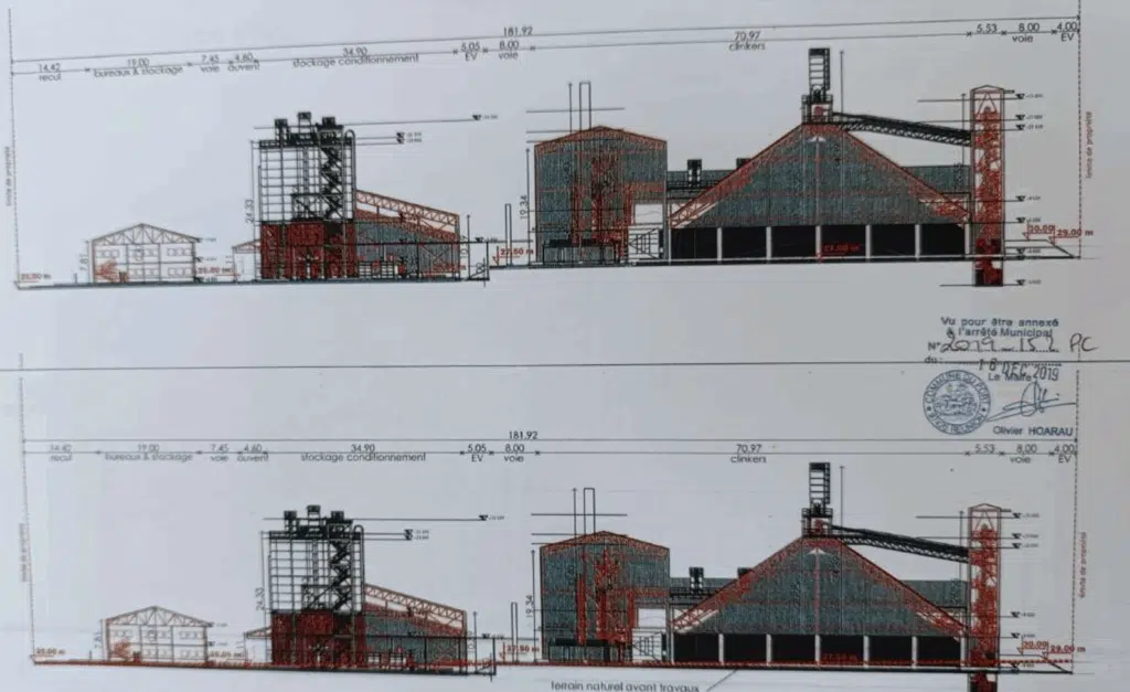 projet usine conditionnement Ciment Lion Vishor au Port