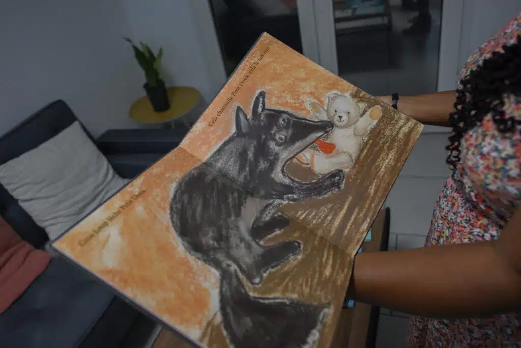 Livre "petit Doux n'a pas peur" qui évoque les violences sexuelles envers les enfants pour les plus petits.