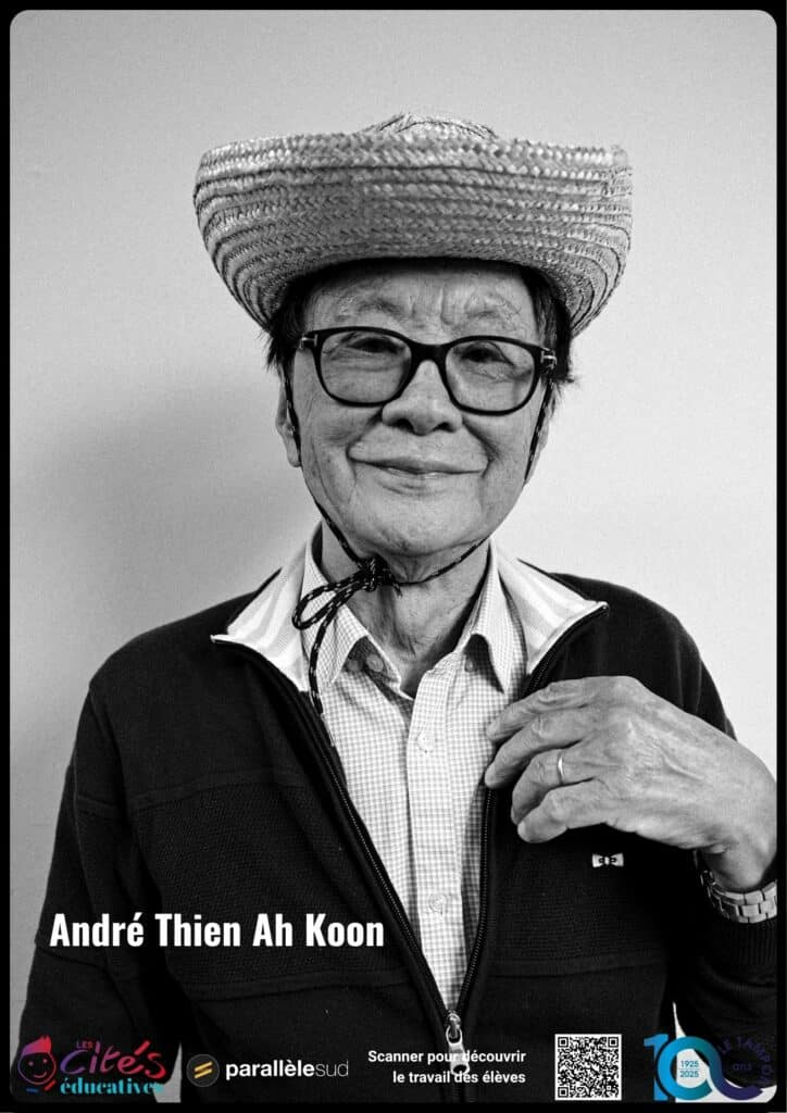 Rencontre d'André Thien Ah Koon avec les élèves du collège de la Chatoire © Olivier Ceccaldi