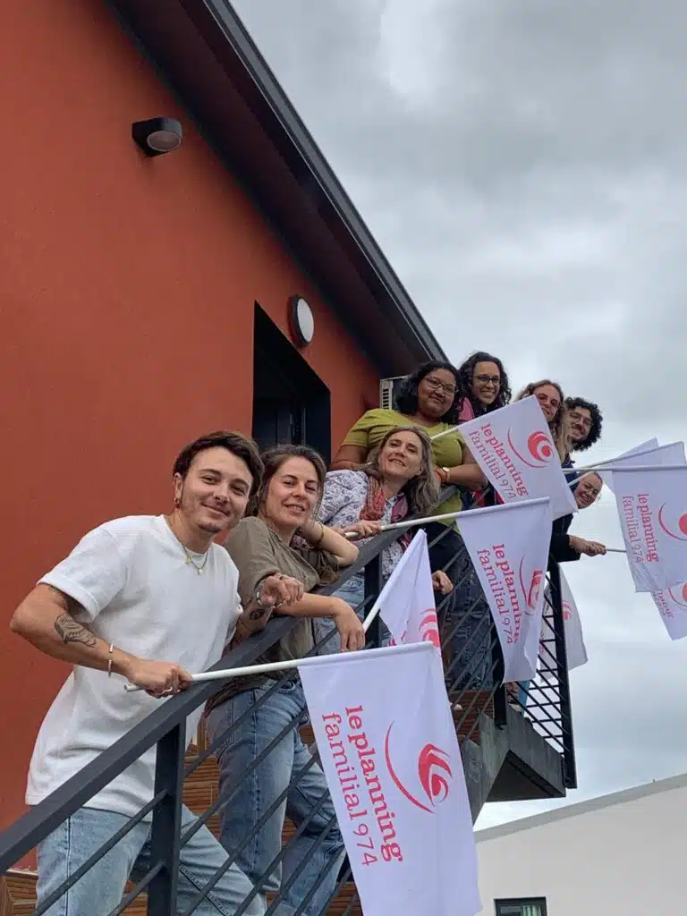 Elsa Heintz, directrice du Planning familial 974, (3e en partant du bas)