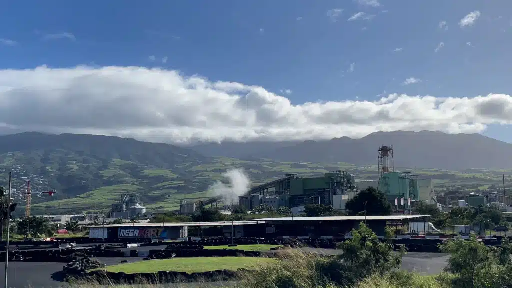 Visite de la centrale thermique Albioma du Gol avec Greoffroy Mercier, directeur régional