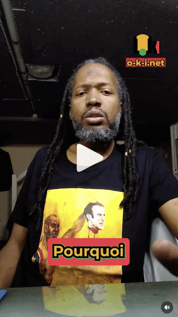 Cédric Famibelle-Pronzola arbore le tee-shirt représentant l'oeuvre controversé du peintre guadeloupéen Boss Blow.